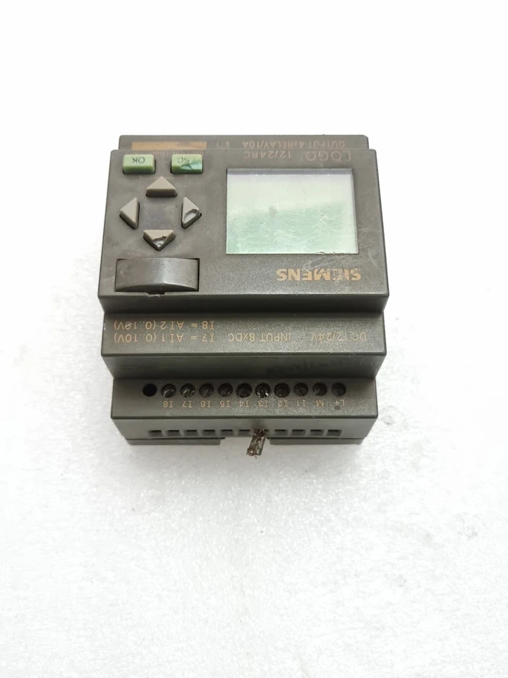 *USED WORKING* SIEMENS 6ED1052-1MD00-0BA5 LOGO 12/24RC DC12/24V 6ED10521MD000BA5